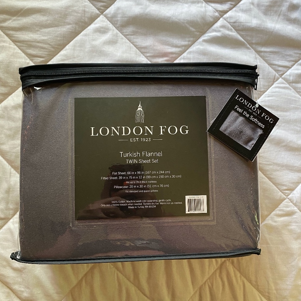 London fog twin sheets